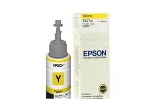 Чернила Epson C13T67344A L800/1800/810/850 желтый
