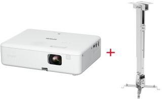 Проектор универсальный Epson CO-WX02 + Крепление для проектора на потолок Mr.Pixel PRB-2