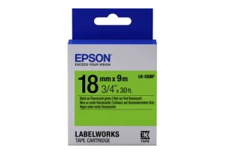 Лента Epson C53S655005 LK-5GBF Флуоресцентная лента 18мм,Зел./Черн., 9м