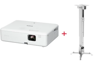 Проектор универсальный Epson CO-WX02 + Крепление для проектора на потолок Mr.Pixel PRB-2